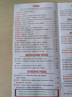 Nr. Nissum Pizzaria Grill menu