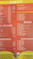 Spice Routes menu