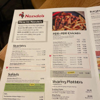 Nando's Manchester White City menu
