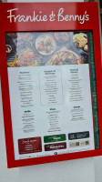 Frankie Benny's Trafford Centre menu
