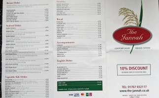 The Jannah menu