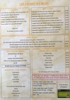 The Crown Inn menu