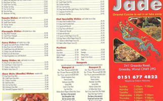 Jade Cafe And menu
