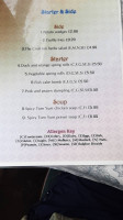 The Croft Inn menu