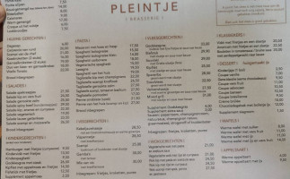 T Pleintje menu