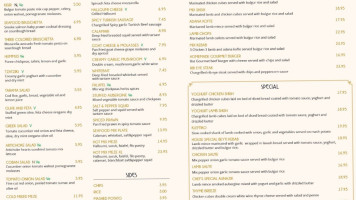 Galatea Brasseries menu