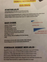 Thunderdome Cafe menu