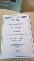 The Patten Arms menu