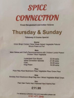 Spice Connection menu