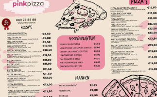 Pink Pizza Hasselt menu