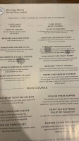 Mosset Tavern menu