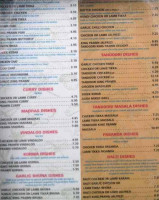 Spice Brasserie menu