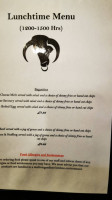 The Black Bull, Etal menu
