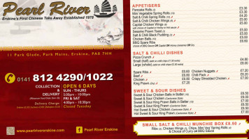 Pearl River menu
