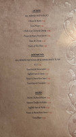 The Castle Inn menu