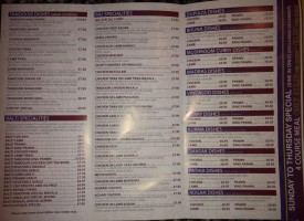 Raj Balti menu