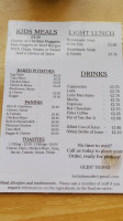 Lochaber Cafe menu