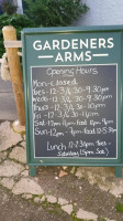 Gardeners Arms menu