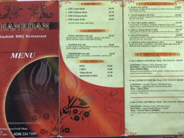 Hanedan And Meze menu