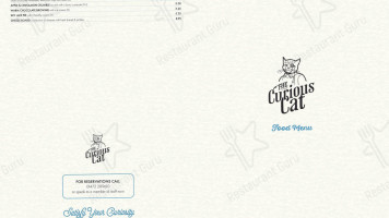 The Curious Cat menu