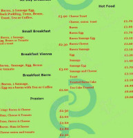 N.a.s.v Sandwich Cafe menu