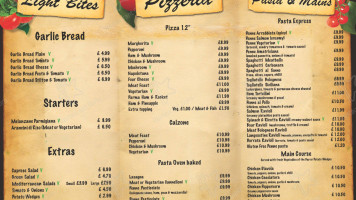 Pomodoro Pizzeria Cafe menu