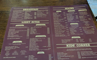 The King Richard Iii menu