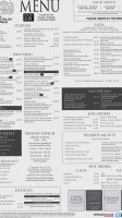 Ye Olde Forge Valley Inn menu