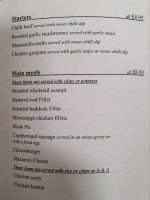 Solway Lodge Resturant menu