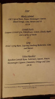 The Brig Falmouth menu
