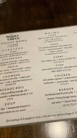 The Sooty Olive menu
