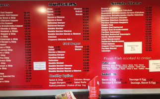 Traynors Carry-out menu