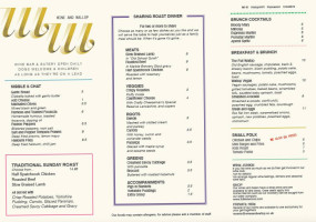 Wine And Wallop menu