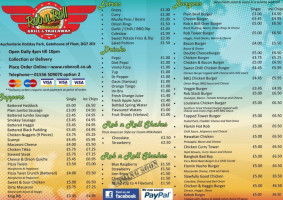 Rob N Roll Restaurants menu