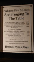 Parkgate Fish And Chips menu