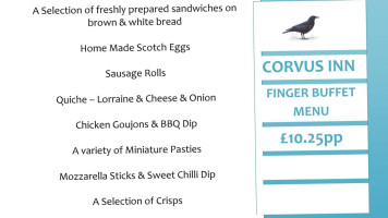 Corvus Inn menu