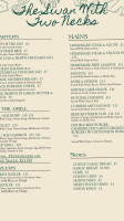 The Swan With Two Necks menu