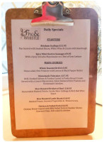 The Pig And Whistle menu