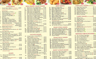 Canton Chinese Takeaway menu