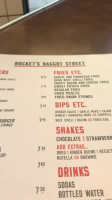 Rocket's menu