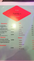 Piwi Family's Diner menu