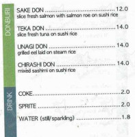Obon menu