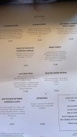 The Chequers Inn menu