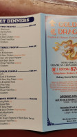 The Golden Dragon menu