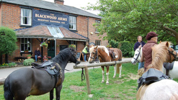The Blackwood Arms Country Inn outside