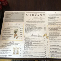 Cafe Marzano menu