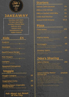 Jake's Cocktail And Grill menu