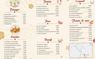 Chinois-traiteur Sin-yang menu