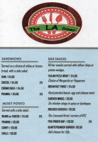 The Liverpool Arms menu