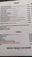 Newlyn Meadery menu